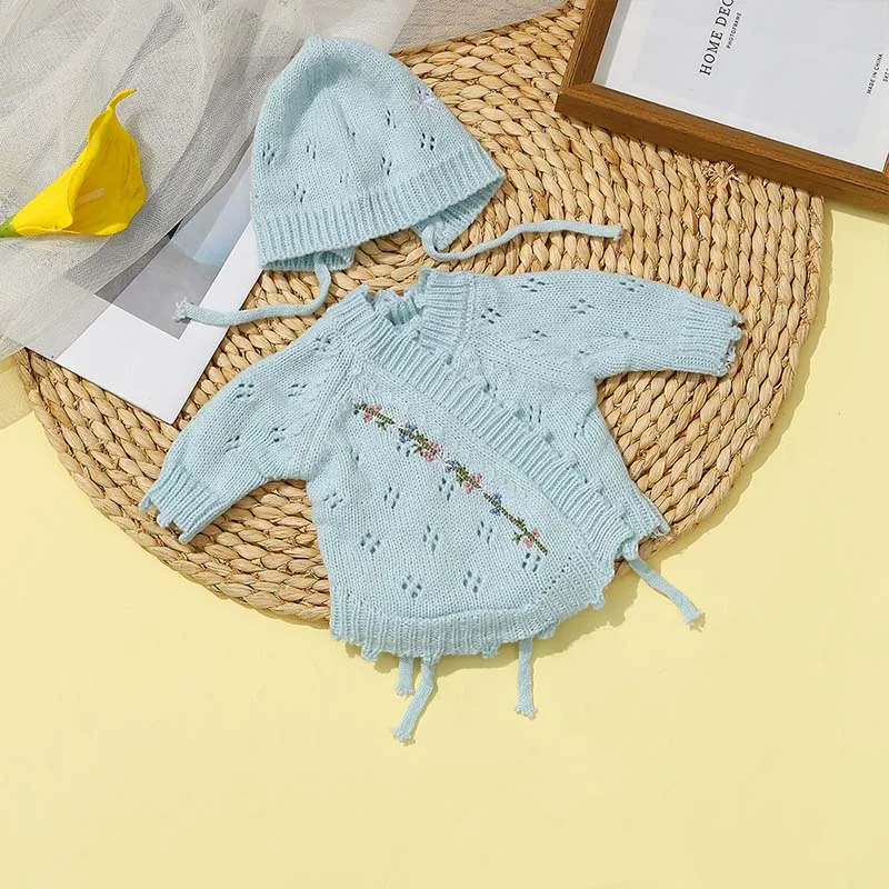 Puppenkleidung für 16 Zoll Reborn-Babypuppe, Niedlicher Babypuppen-Pullover, Jumpsuit, Kleidungszubehör für 40 cm Babypuppe, Geschenke für Mädchen – Detail 7