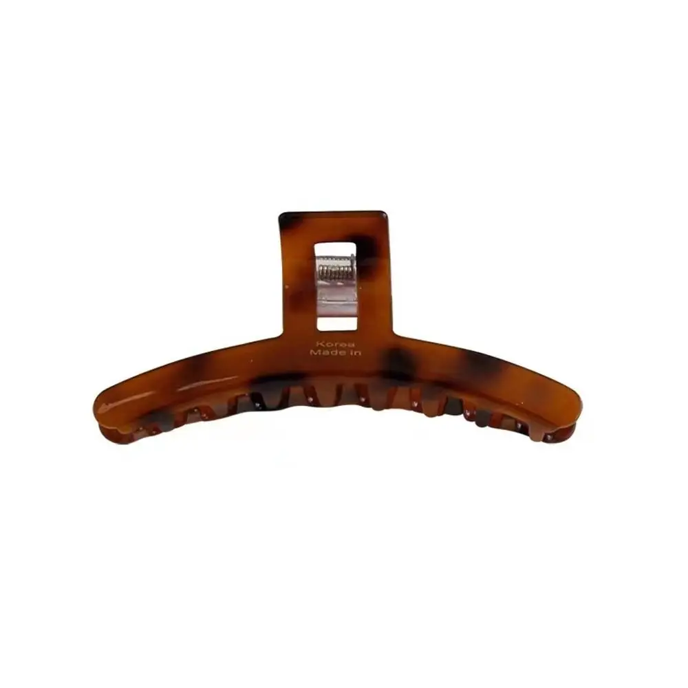 Acetato geométrico Clipe de Garra de Cabelo, Oversize, Forma T, Transparente, Letra, Leopardo, Tubarão, Lavando o Rosto, Estilo Coreano