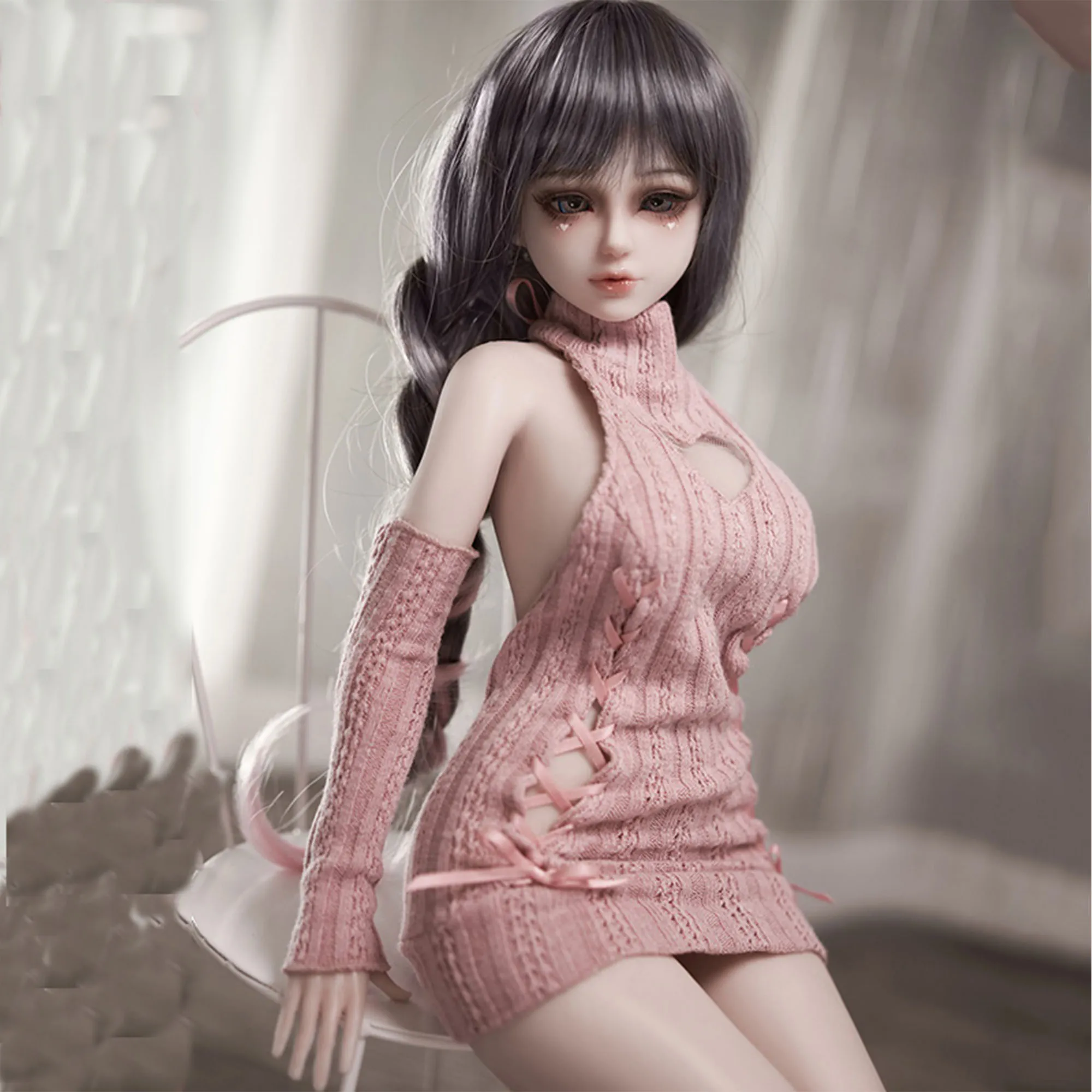 

Exquisite theme collection doll, silicone body and head, including wig, 60 cm /23.6 inches (clothes not included)