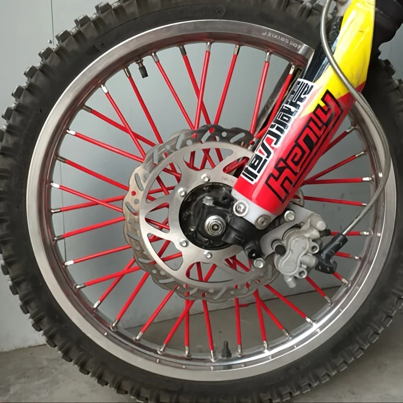 36pcs Motorcycle Wheel Rim Spoke Wrap Kit For Motocross Bicycle Bike Cruiser Chopper Cafe Racer Motorcycle Accessories