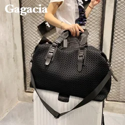 GAGACIA bolso de viaje de gran capacidad para mujer, bolso de ocio Simple, estuche de adaptación, bolso de mensajero duradero para exteriores