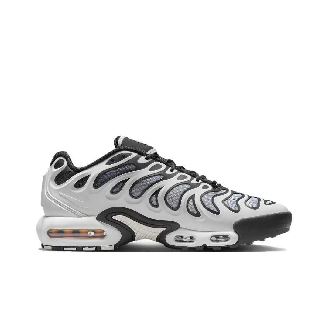 Nike Air Max Plus Drift Men's and Women's Sneakers Trendy Fashion casual shoes Cushioned comfort Sneakers lightweight Grey&White