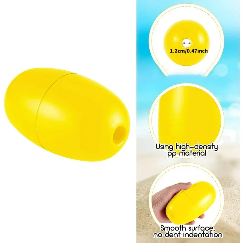 5.1' X 2.95' 1pc Yellow Deep Water Fishing Marker Buoy for Boats, Crabbing, Dock, Pool, Kayak, Swimming - view 3