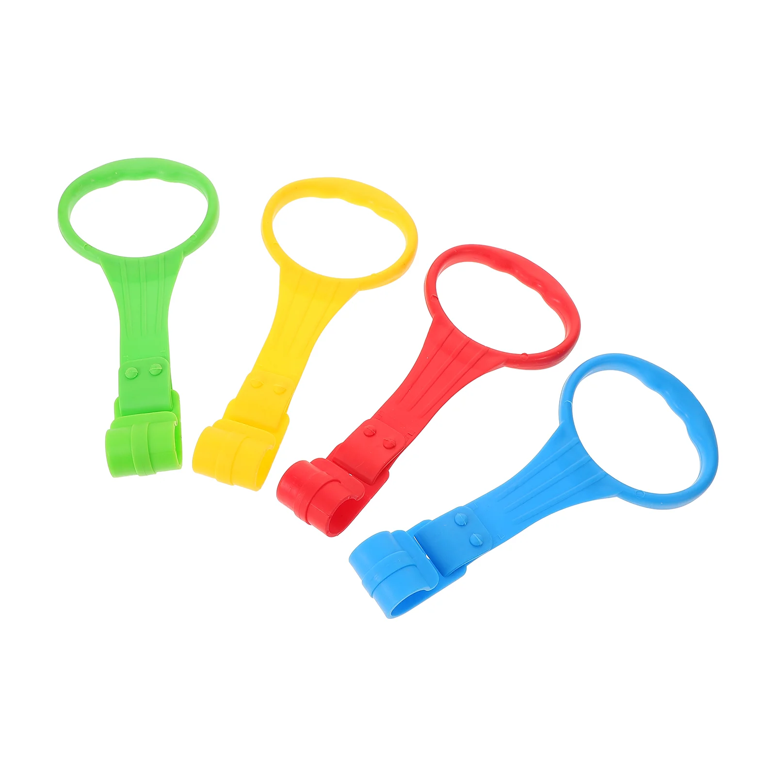 4 Pcs Tool Baby Pull Ring Playpen Child Crib Rings Plastic Toddler up Learning Standing