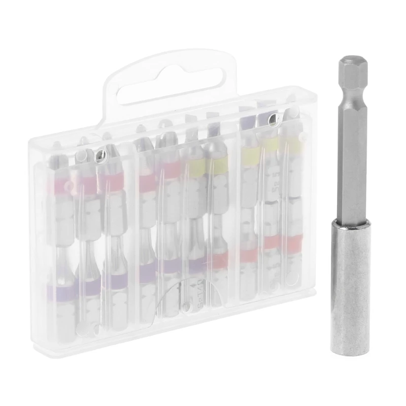 High quality 20 Pcs Torx Flat  Screwdriver Bit Set PH Head Color Coded with Magnetic Holder