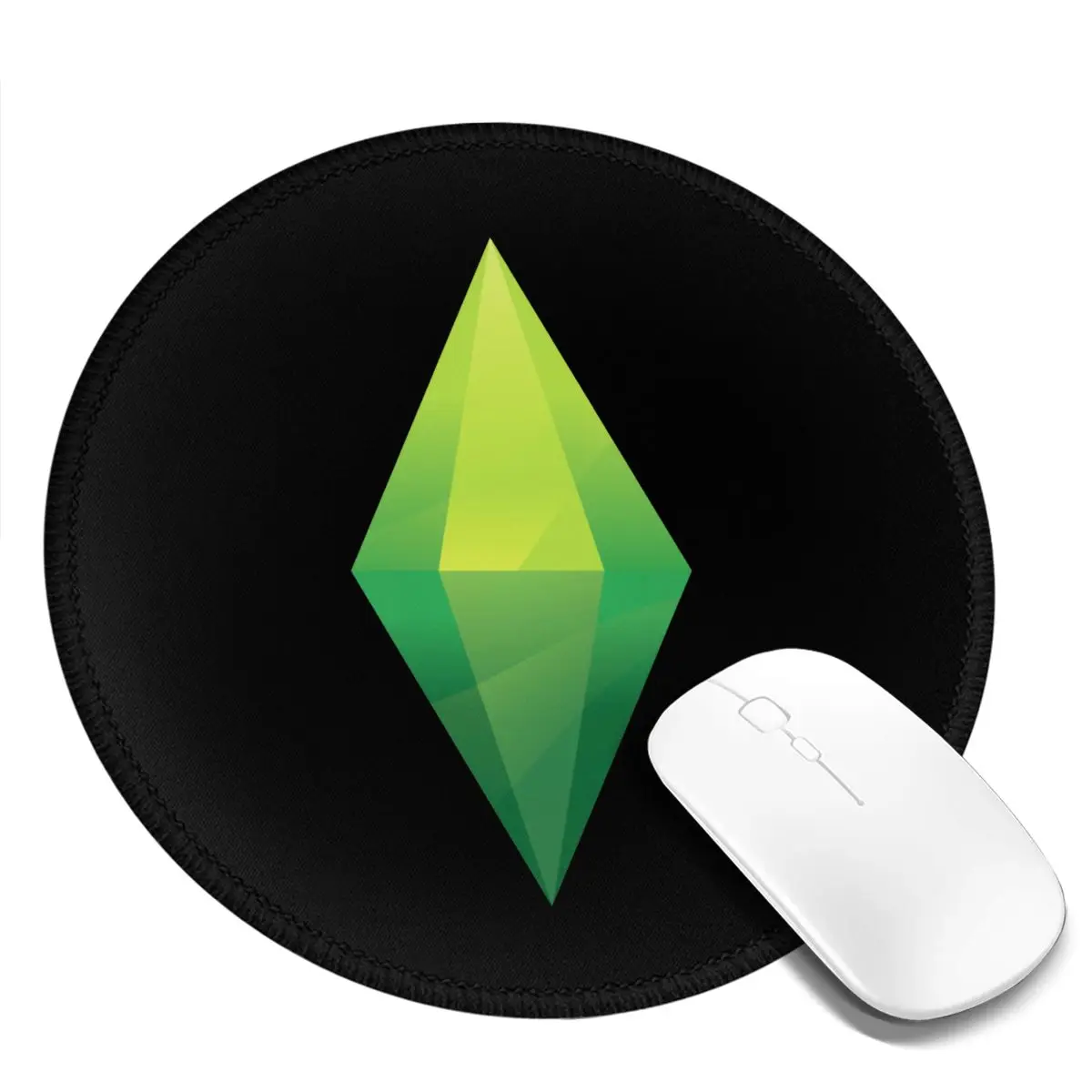 The Sims Mouse Pad The Sims Plumbob T Shirt Anti Fatica Tappetino per mouse di alta qualità Stampa da tavolo Tappetino per mouse carino in gomma