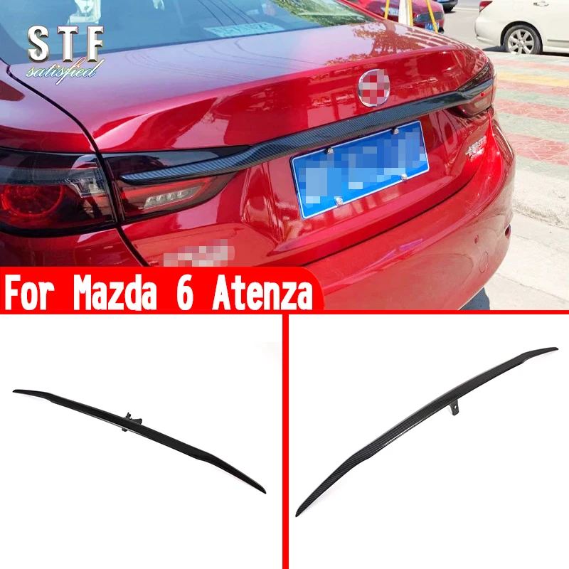 For Mazda 6 Atenza 2019 2020 2021 Car Accessories Rear Trunk Lid Cover Trim Molding Decoration Stickers