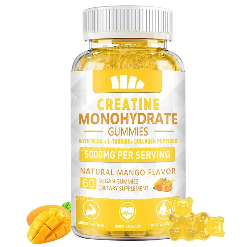 

Конфеты Creatine Monohydrate, используемые для повышения силы и роста мышц, витамин B12 для энергосбережения, без ГМО