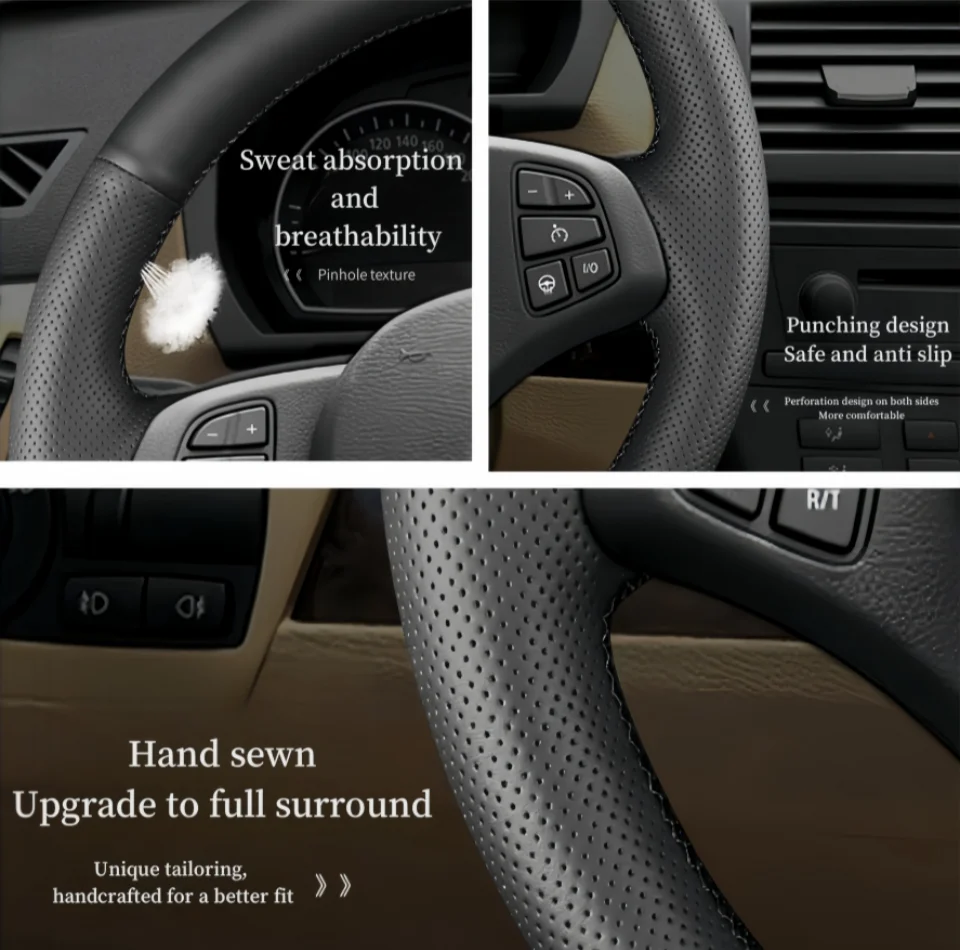 Auto Lenkrad Abdeckung Kunstleder Atmungsaktiv Für Kia Rio Rio5 K2 Picanto Morgen 2017-2019 Lenkrad Flechten abdeckung – Detail 5
