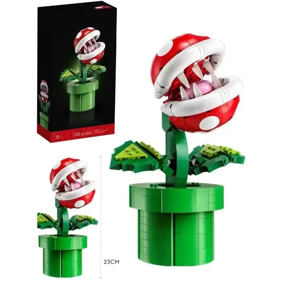 Piranha Planta Blocos De Construção Para Crianças, Modelo De Jogo Compatível, Brinquedo De Montagem, Decoração De Casa, Presente De Natal, Em Estoque, 71426