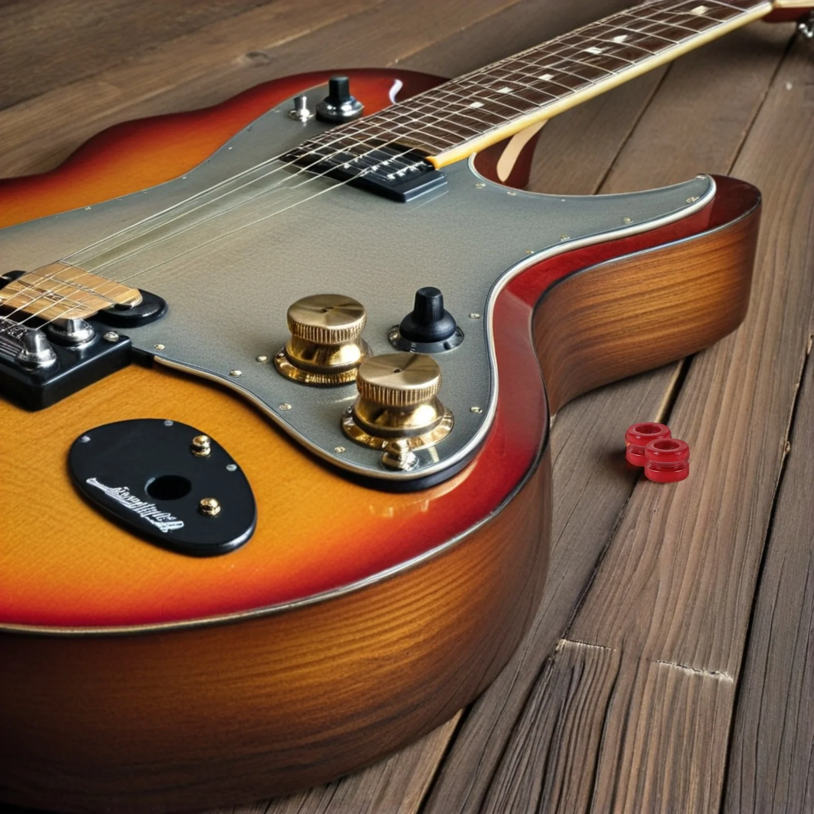 

20Pcs Metal Guitar String Beads Colorful Tail Components for Acoustic Folk Electric Guitars Precision Crafted String Enhancement