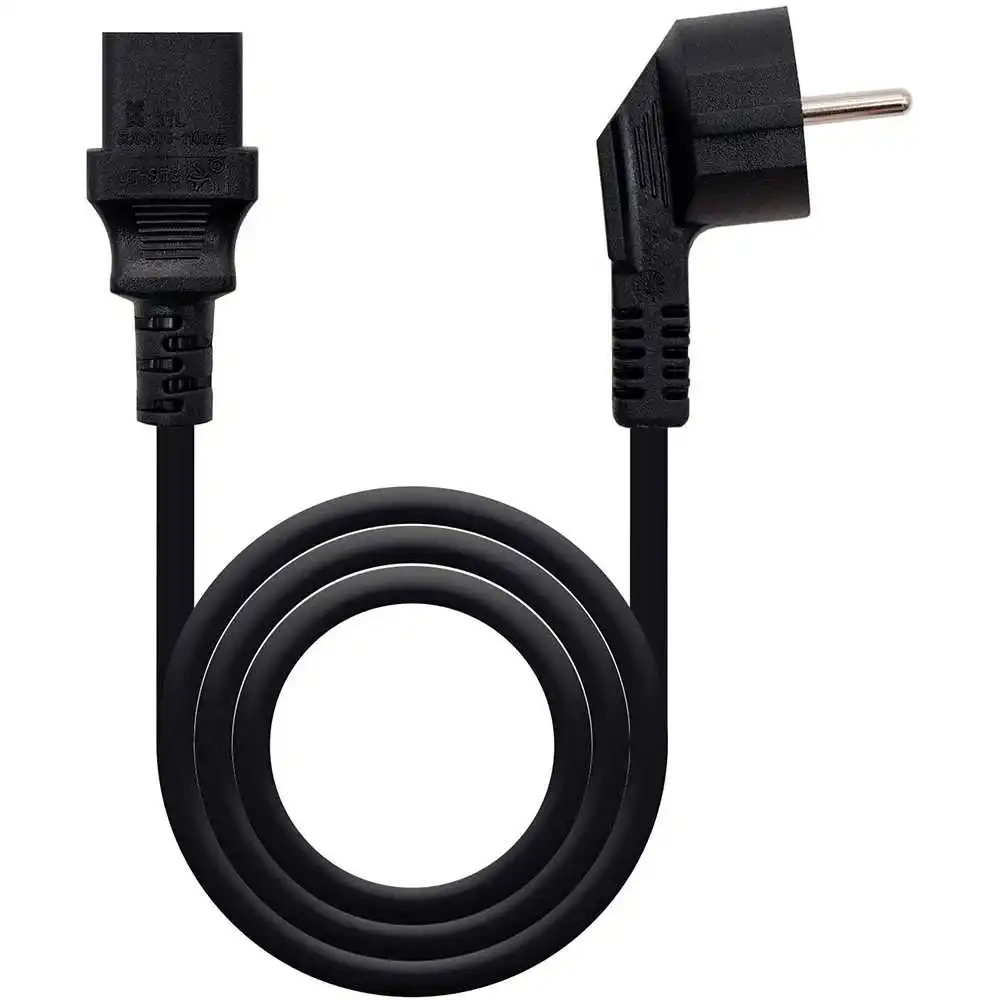 NANOCABLE 10.22.0102 1.5m Power Cable Black CEE7/C13 M/H Lead Cord EU Plug for CPU PC Computer