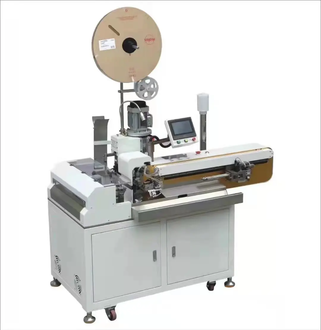 ATV&UTVX-CM209A  Fully Automatic Wire Cable Cutting Stripping Crimping  Tinning  Pair Twisting Machine