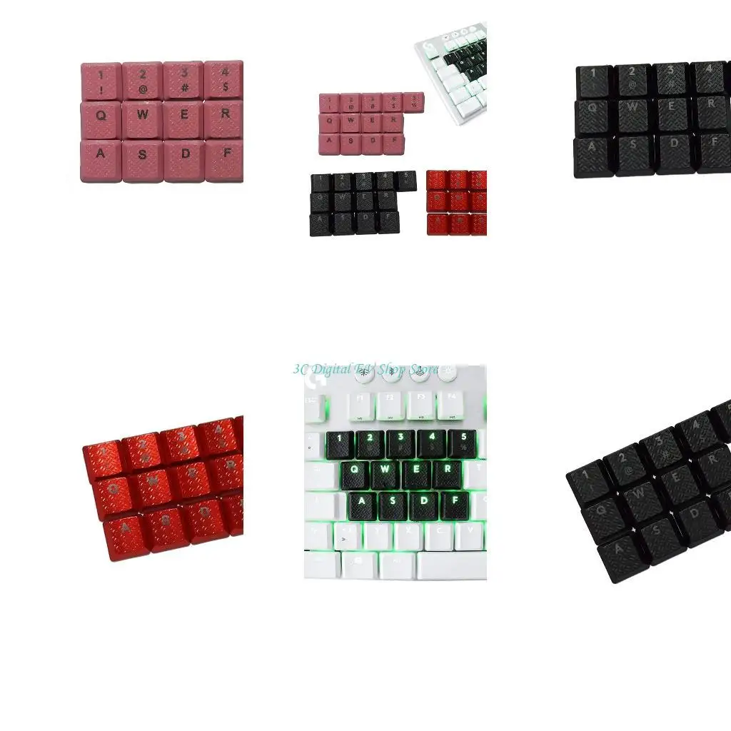 E74D Only Keycap,DIY PBT Backlit Keycap 13 Keys Non-slip Texture Keycaps for  G915TKL Mechanical Keyboard OEM Profile