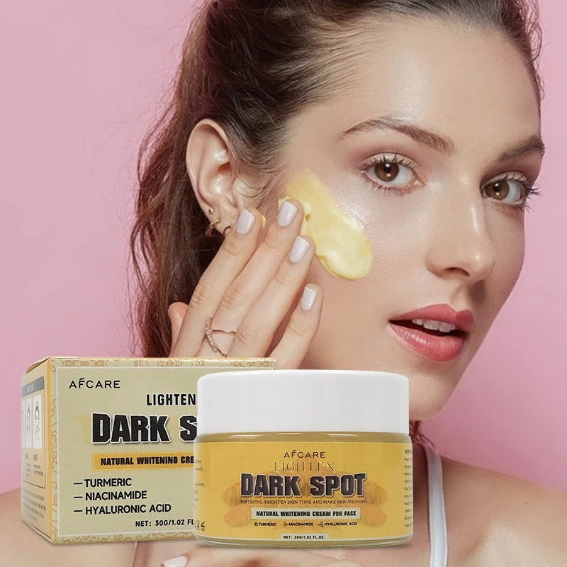 All Natural Turmeric Face Cream - Skin Brightening Lotion for Face & Body Cleansing Acne Fighting Scar Reducing Body Lotion
