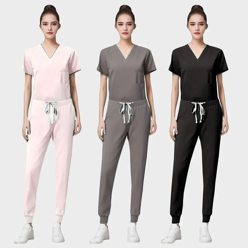 Le donne all'ingrosso indossano tute Scrub medico ospedaliero uniforme da lavoro medico chirurgico multicolore Unisex accessori per infermiere uniformi