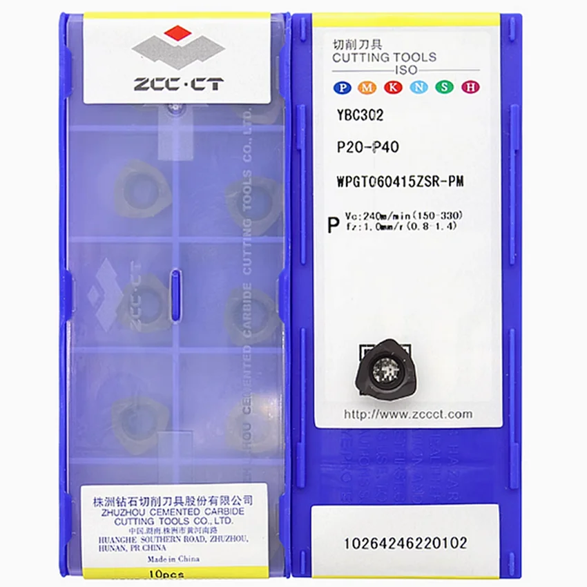 

WPGT060415ZSR-PM YBG205/WPGT060415ZSR-PM YBC302 WPGT060415ZSR-PM ZCC.CT CNC blade carbide inserts turning tools milling inserts