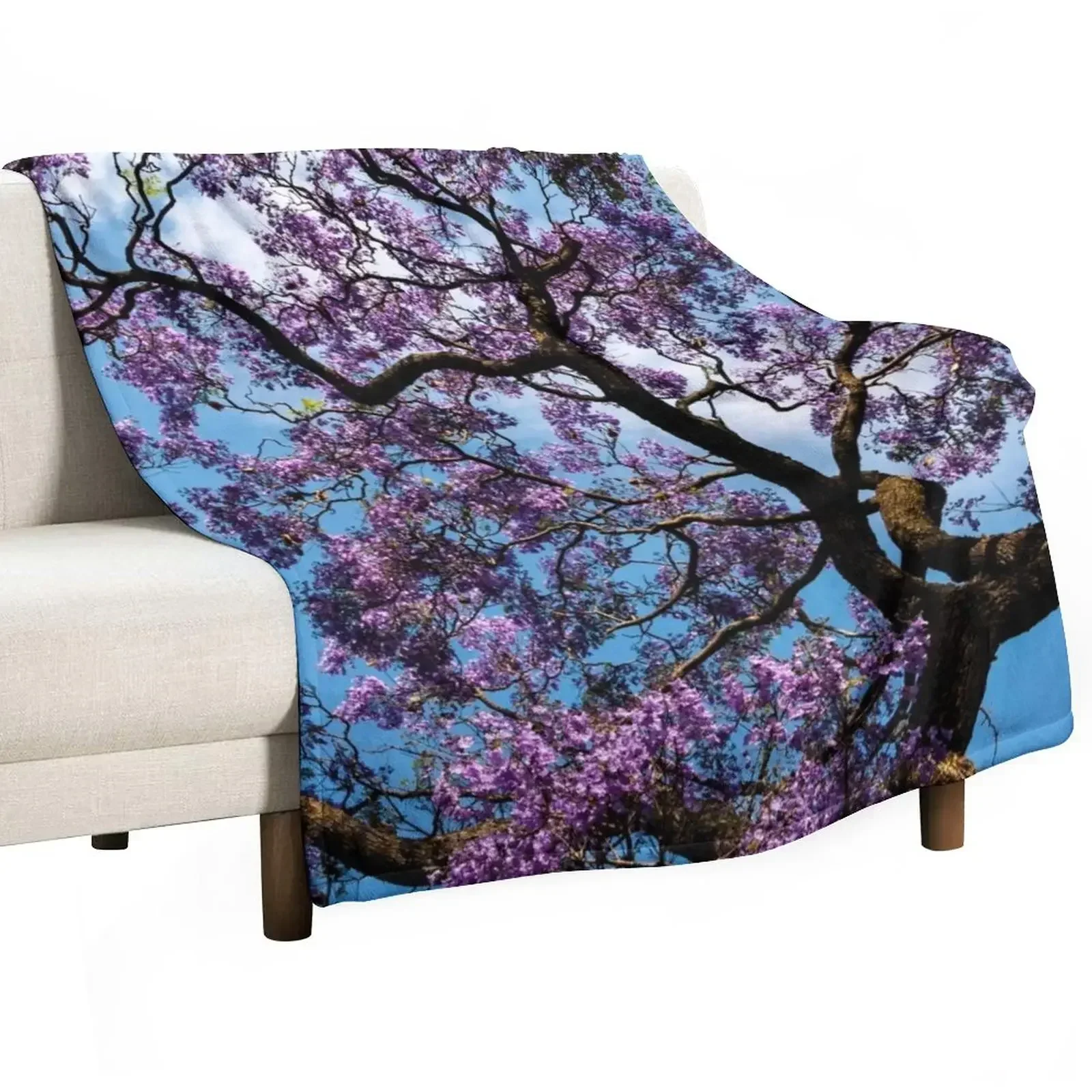 

Gift Idea Jacaranda Throw Blanket Nap Blankets Sofas Of Decoration Blankets