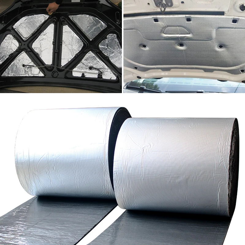 5/10/15/20/25/30mm Thick * 50 * 100cm Car Engine Hood Door Sound Insulation Heat Insulation And Moisture-Proof Pad