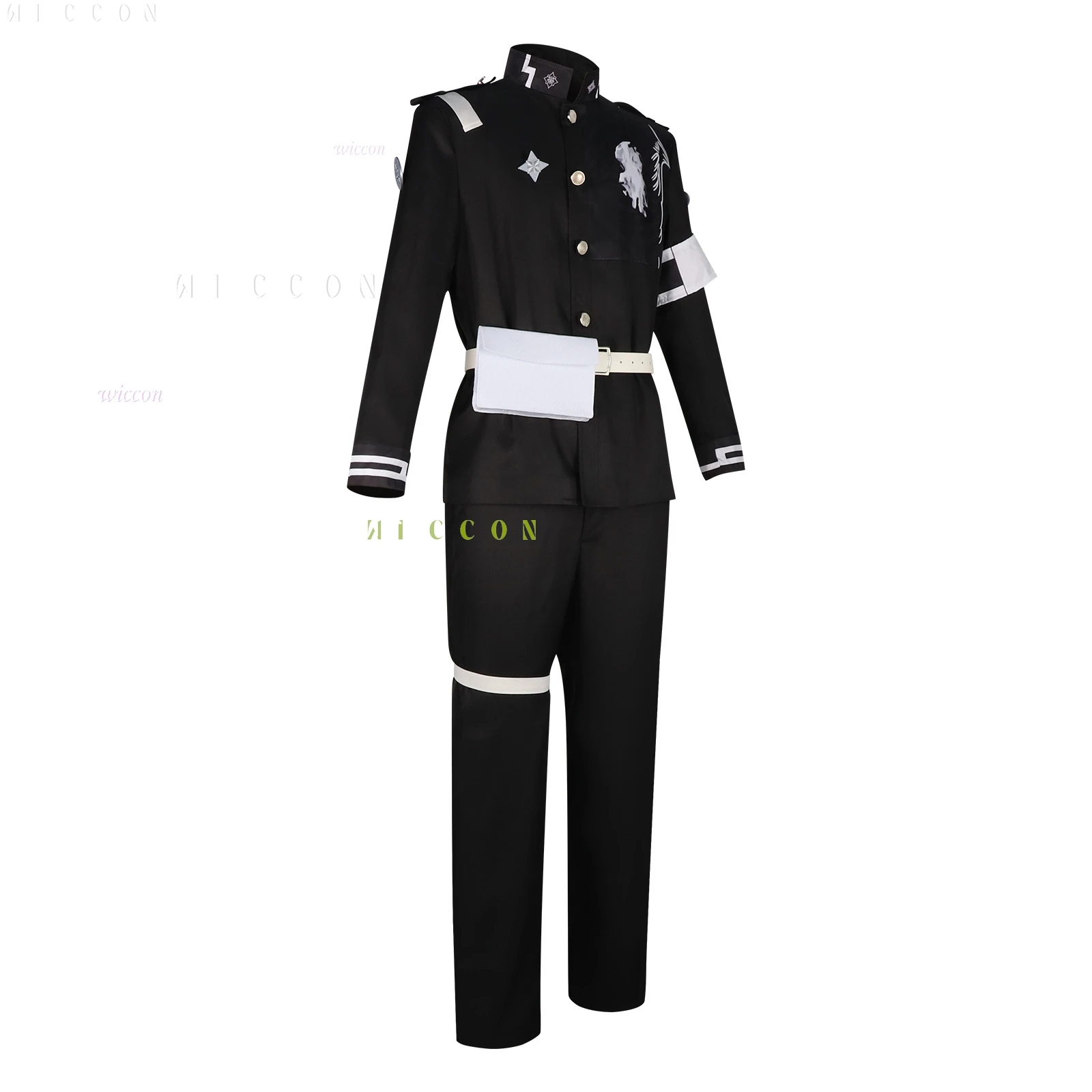 Disfraz de Cosplay de Takumi Sumino de la última Academia de Defensa de cien líneas, uniformes de Battele para hombre, peluca, ropa, juego de Halloween, Cos de Anime