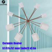 For Creality K1 //K1C/K1 MAX Ceramic Heating Tube Kit 300°C High Tem/Flow 600mm/s High-speed Printing 24V60W Heating Tube