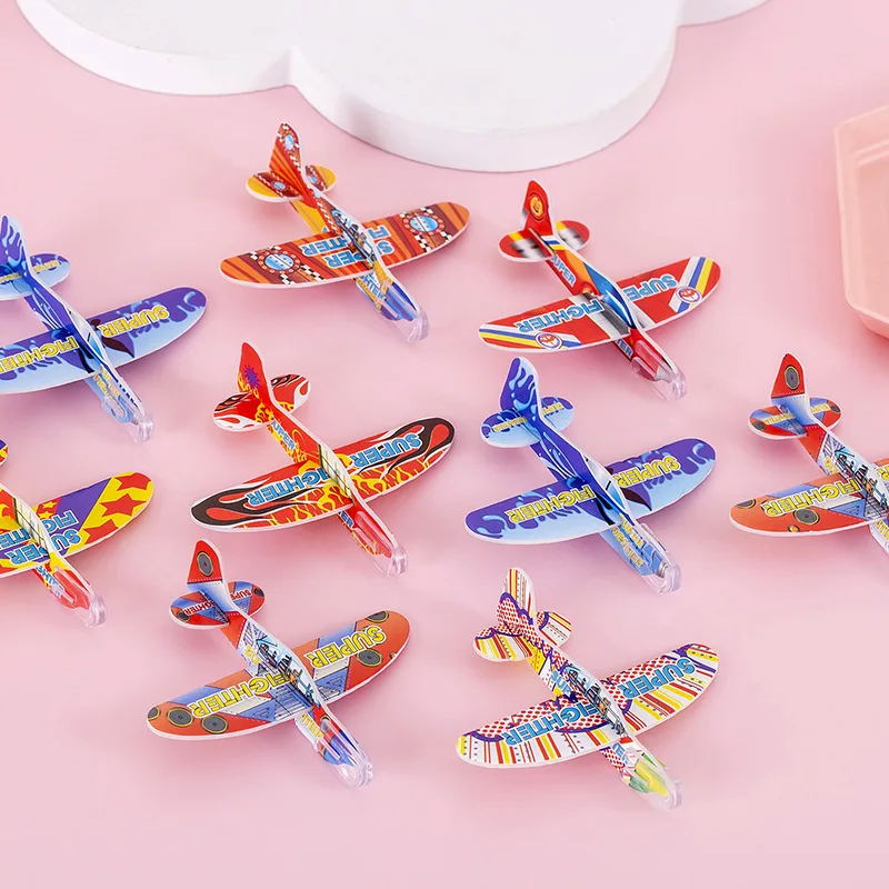 20 szt. Mini-ręcznie wyrzucane samoloty latające szybowce piankowe zabawki do gier do samolotu dla dzieci upominki na przyjęcie urodzinowe wypełniacze pinaty Baby Shower — zdjęcie 4