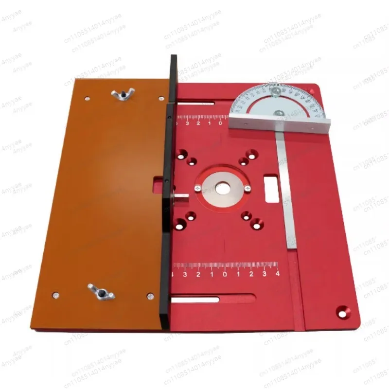 Upgraded Aluminium Router Table Insert Plate Woodworking Tool Set with Miter Gauge and Sliding Tenoning Fence for Router Table