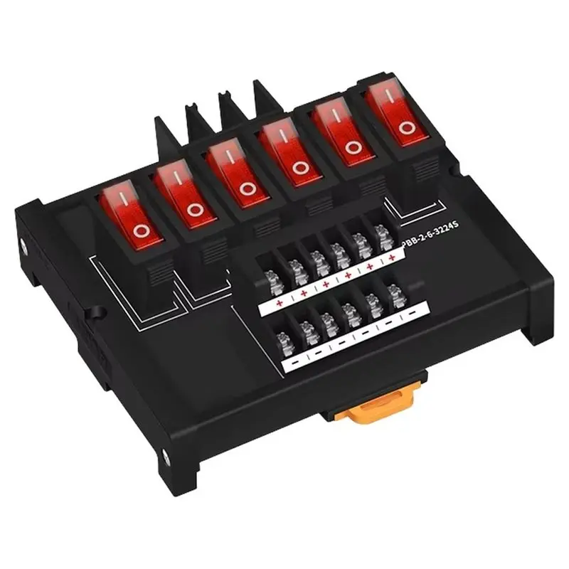 [HOT!A34R】 Power Distribution Module With Switch DIN Rail With Fuse & Individual Switches