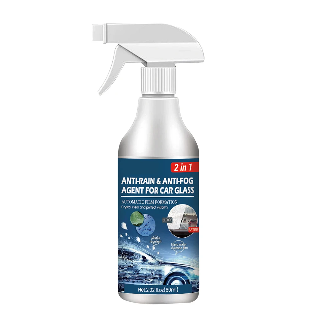 60ml Anti-Fog Car Glass Coating Cleaner Agent Quick Cleaning Anti-Fog Agent Car Care Windshield Coating Agent Auto Accessory