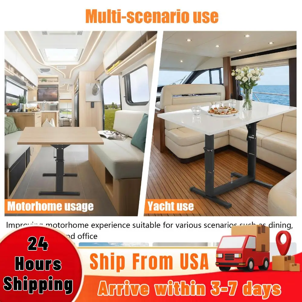 

RV-Specific Folding Table Frame Easy Install Portable Dinette Table Base Legs Suitable For Caravan Outdoor Activities