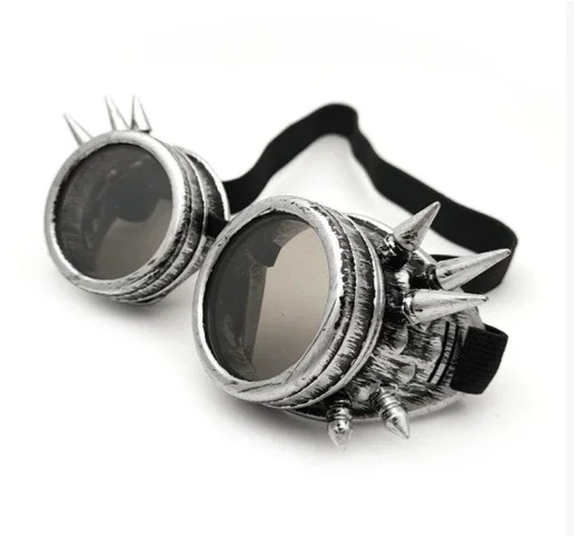Vintage Steampunk Brille Heavy Metal Fahrerbrille Eclipse Linsen Erwachsene Gothic Stil Helme Cosplay Halloween Dekorationen – Detail 9