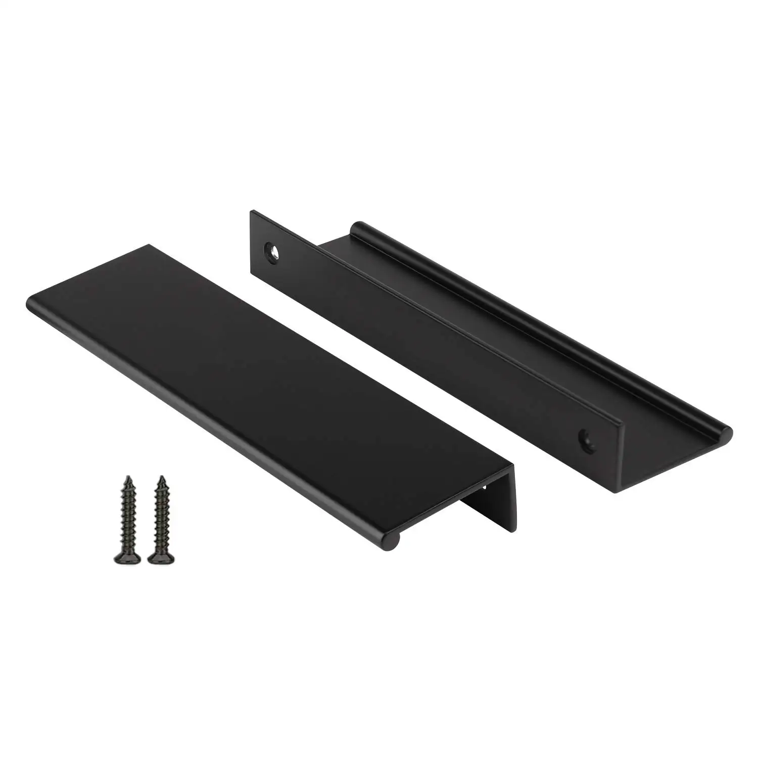 

30 Pack Black Cabinet Pulls Kitchen Cabinet Handles Black Handles for Dresser Drawers Door Edge Pull Black Finger Pull