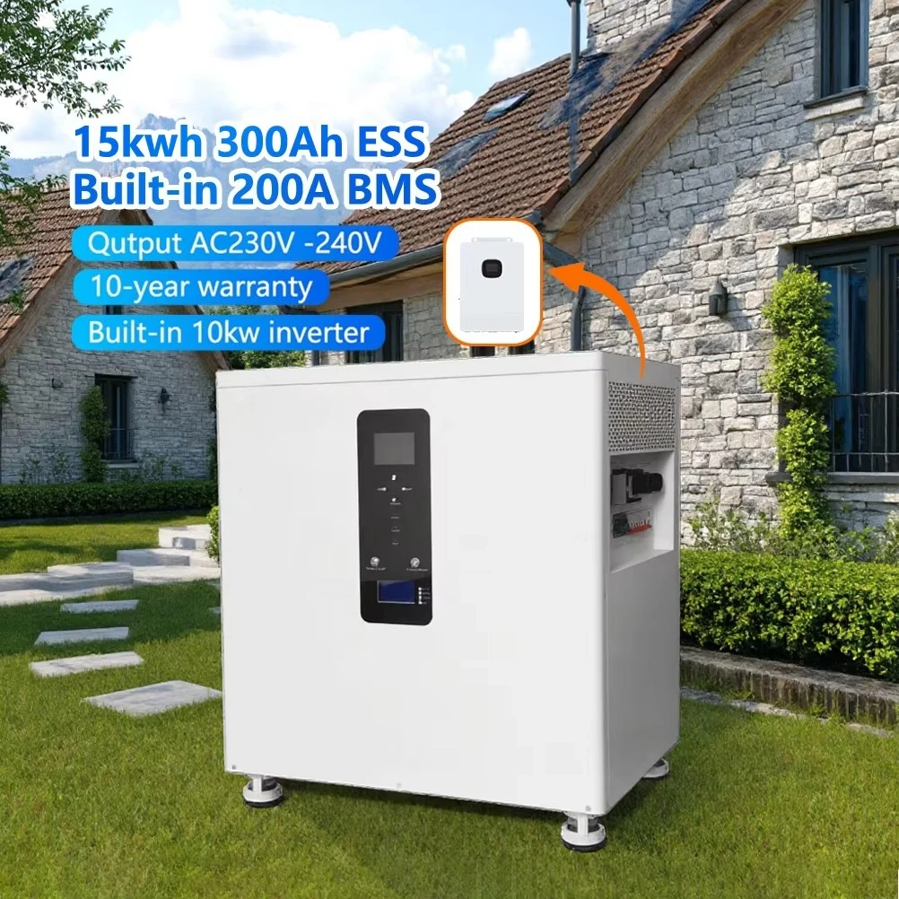 All in One 51.2v 300Ah 400Ah 600Ah Home Energy Storage System Built in 10kw Inverter 15kwh 20kwh 30kwh Battery Pack Solar ESS
