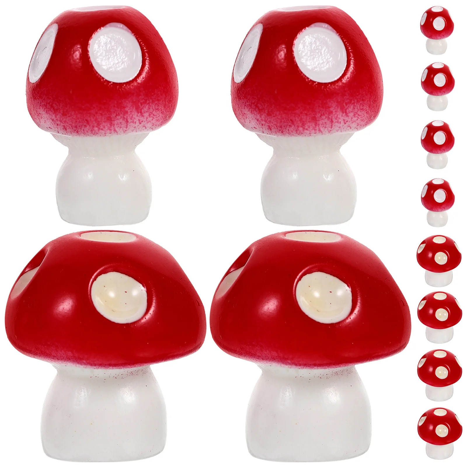 

20 Pcs Simulated Mushroom Decor Realistic Resin Mini Figurines Tiny Mushrooms naments Bonsai L scaping DIY