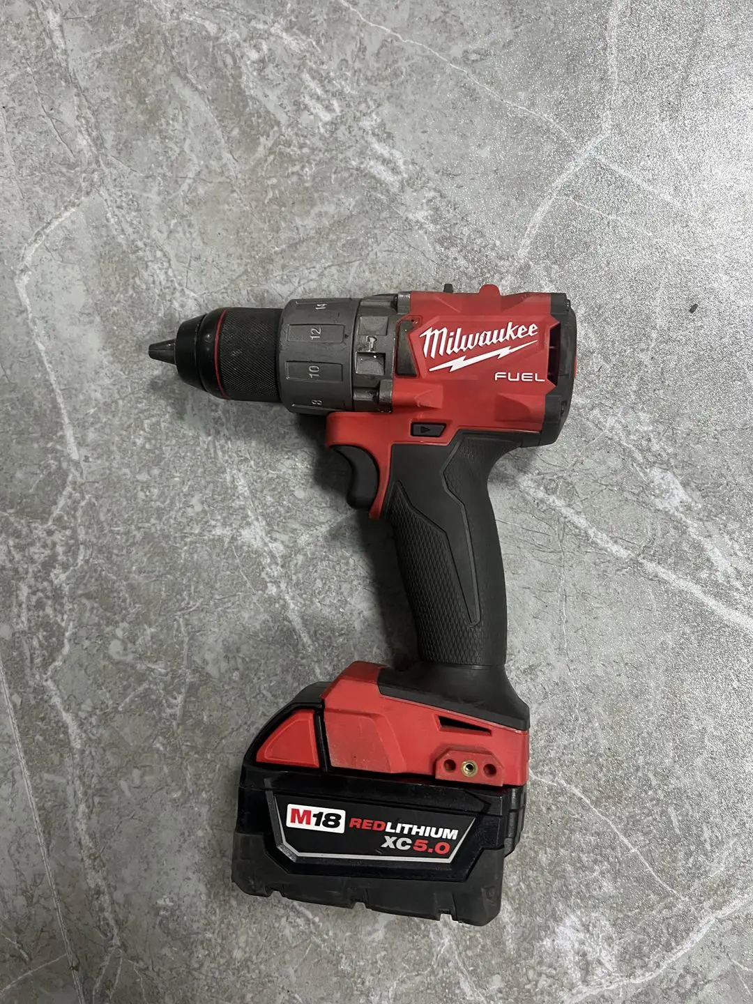 

MILWAUKEE M18 FUEL 2804-20 18V 1/2" BRUSHLESS HAMMER DRILL with 5.0ah Battery second-hand