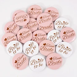 6pcs Team Bride Badges Wedding Bridal Shower Hen Party Decoration Bachelorette Party Bride To Be Brooch Supplies