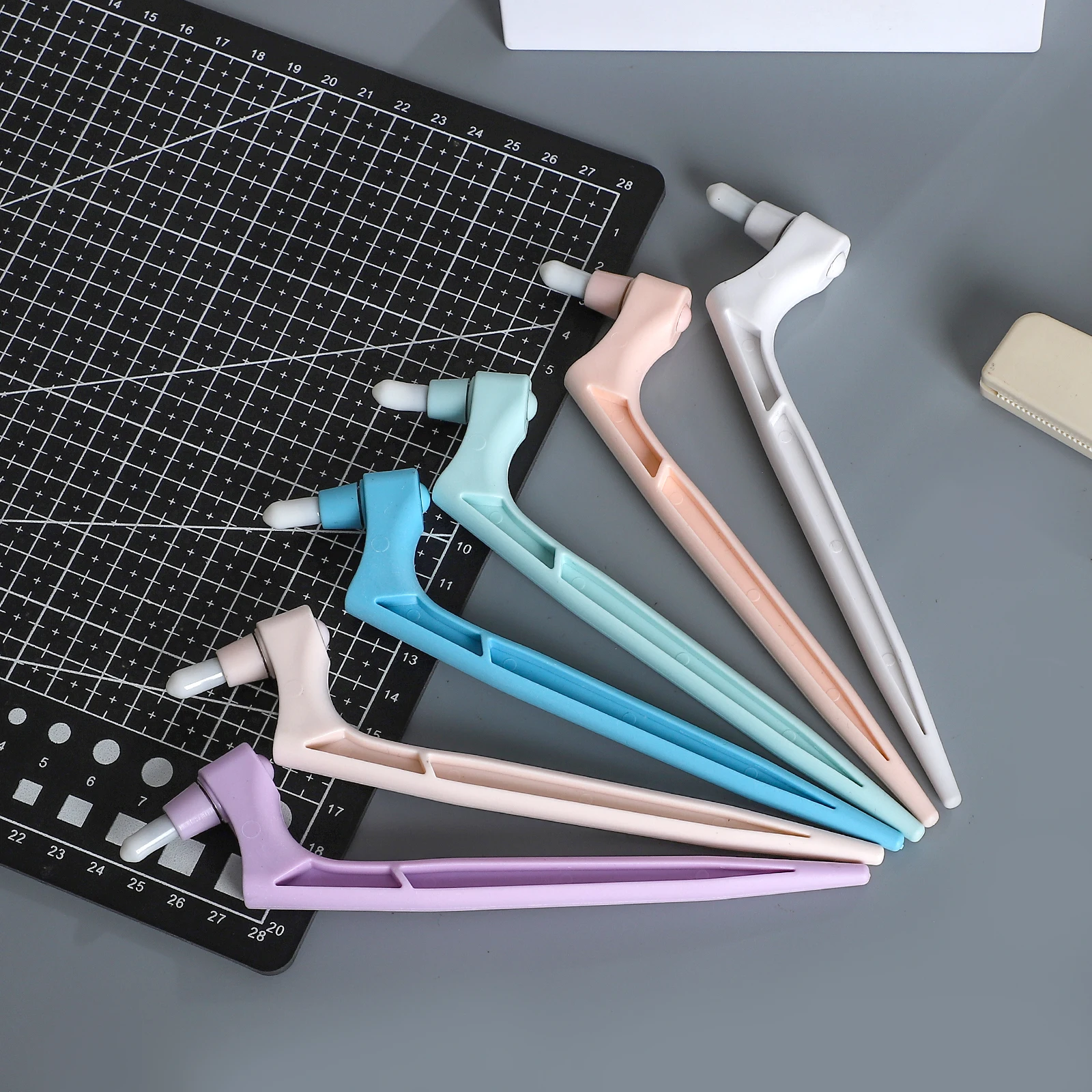 Multifunctional 360 Degree Rotating Utility Knife Paper Cutter Creative DIY Journal Student Supplies Stationery