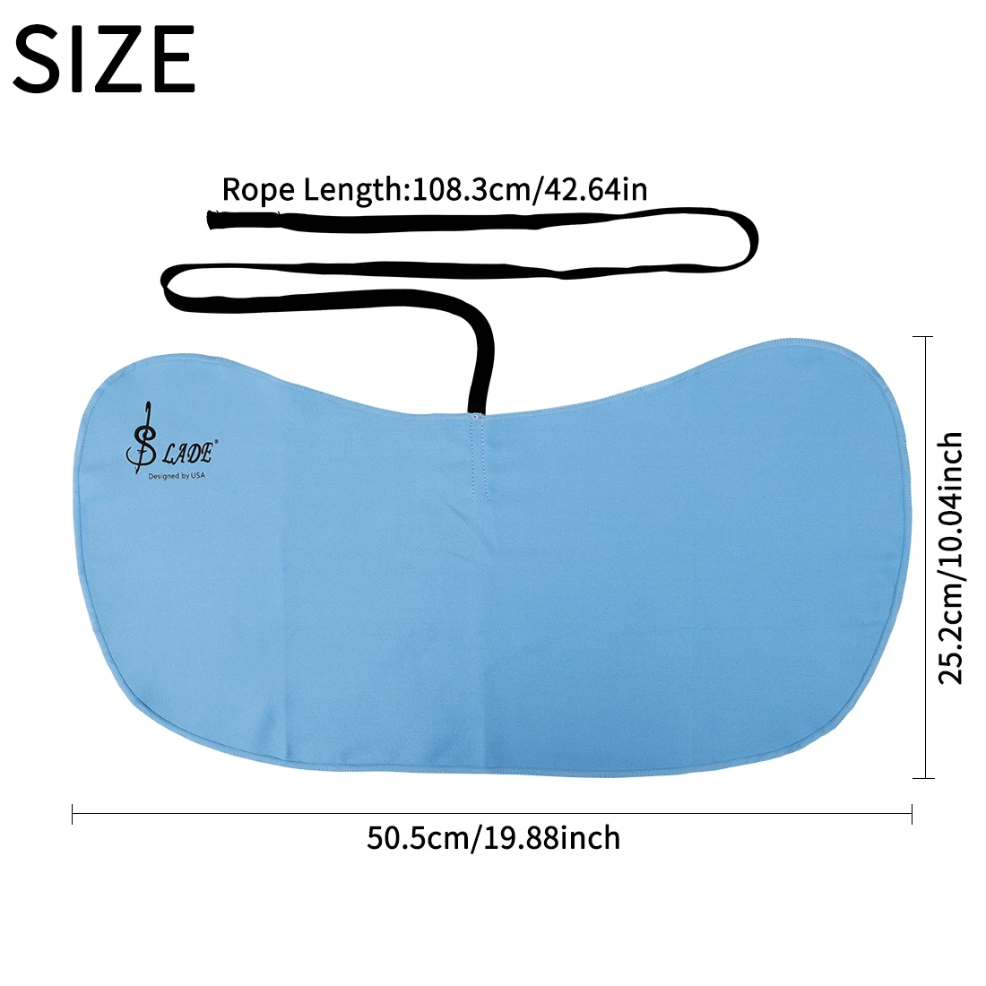 Saxophone Cleaning Swab Butterfly Shaped Tube Cleaning Cloth Blue Cotton Material Tube Music Universal Accessories