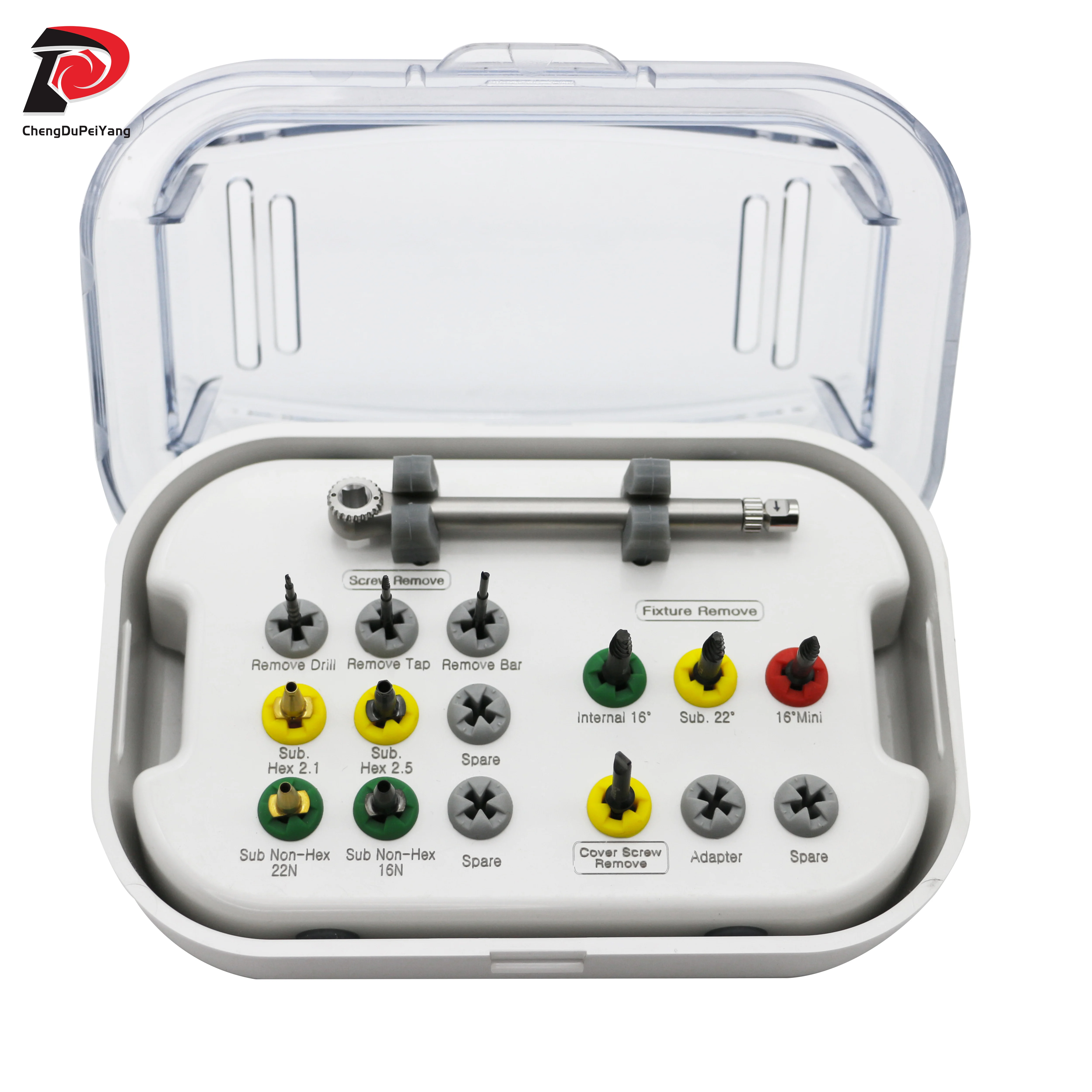 Imagem -02 - Kit de Remoção Total Dental Conjunto de Expansor de Osso Remover Chave de Catraca de Implante de Fixação Quebrada