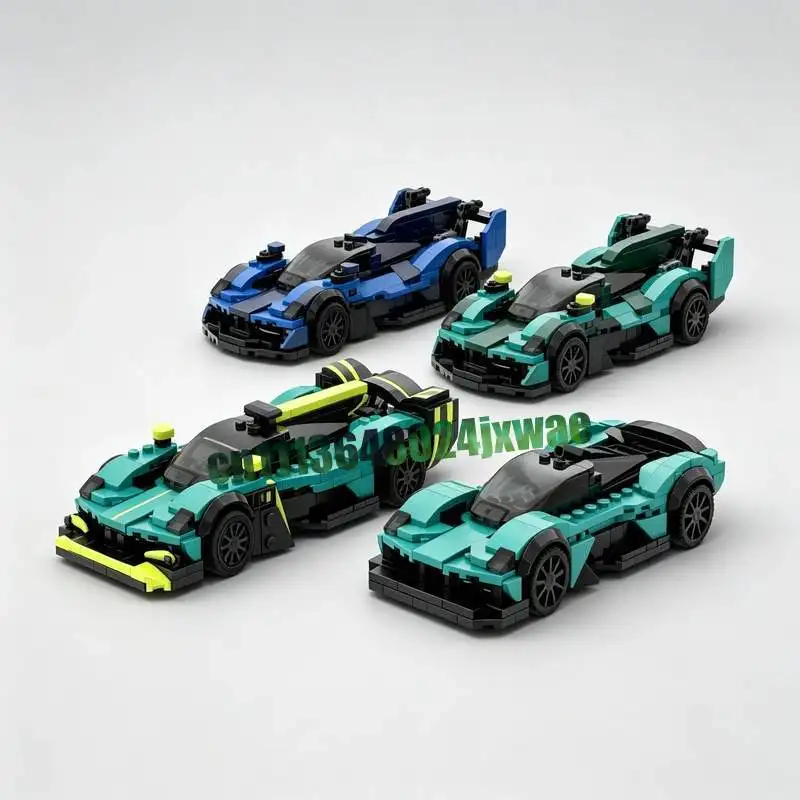 1178PCS Super Sports Car Pack Model Custom Building Blocks DIY Racing Vehicle Assembly Hobby Collection Educational Display Gift