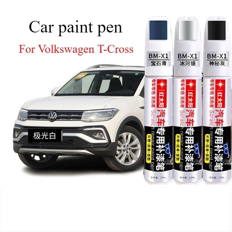 For Volkswagen T-Cross Refinish Pen Aurora White Star Grey  Artifact Vitality Gold Spot Pen