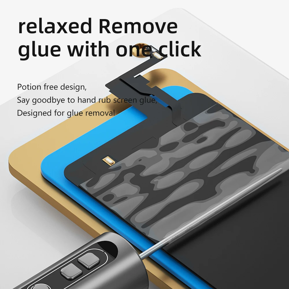 Maant CJ-2 pro removedor de cola oca elétrica display led ajustável de 9 velocidades para tela lcd do telefone móvel ferramenta de limpeza de remoção de cola