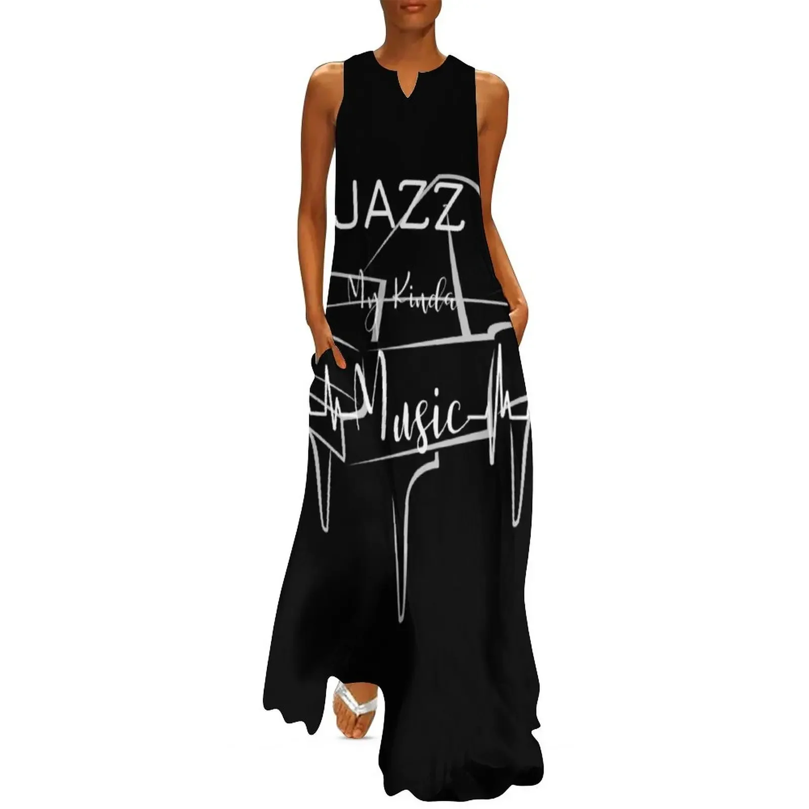 

Jazz. My Kinda Music Long Dress summer dress womens 2025 Beachwear dresses for women 2025 sexy short dresses daring Dress