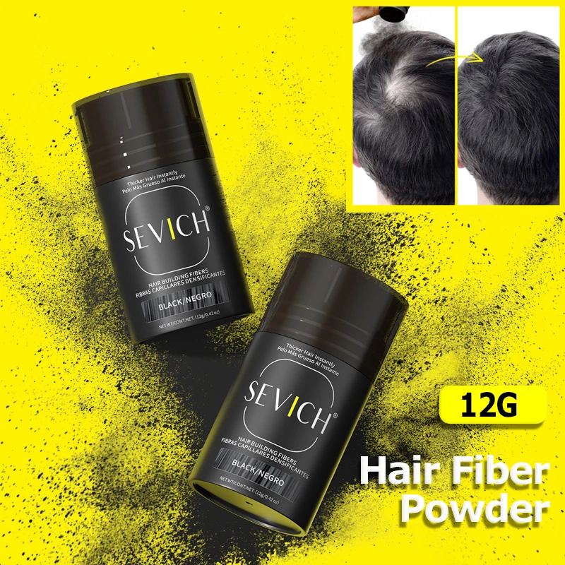 Hair Fibers Regrowth Powders Black Volumizing Hair Fibers Hair Building Fiber Natural Keratin Hair Styling Thickening Powder