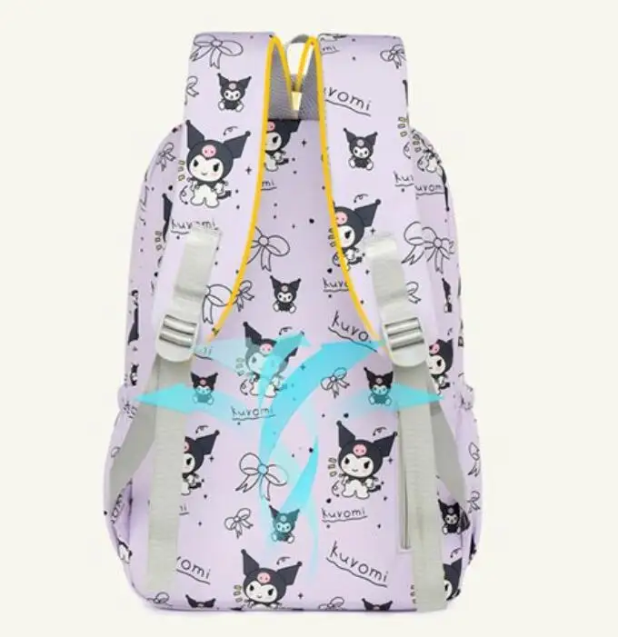 Mochila Kuromi-Sac à Dos d'École de Grande Capacité pour Femme et Adolescente, Nouvelle Collection