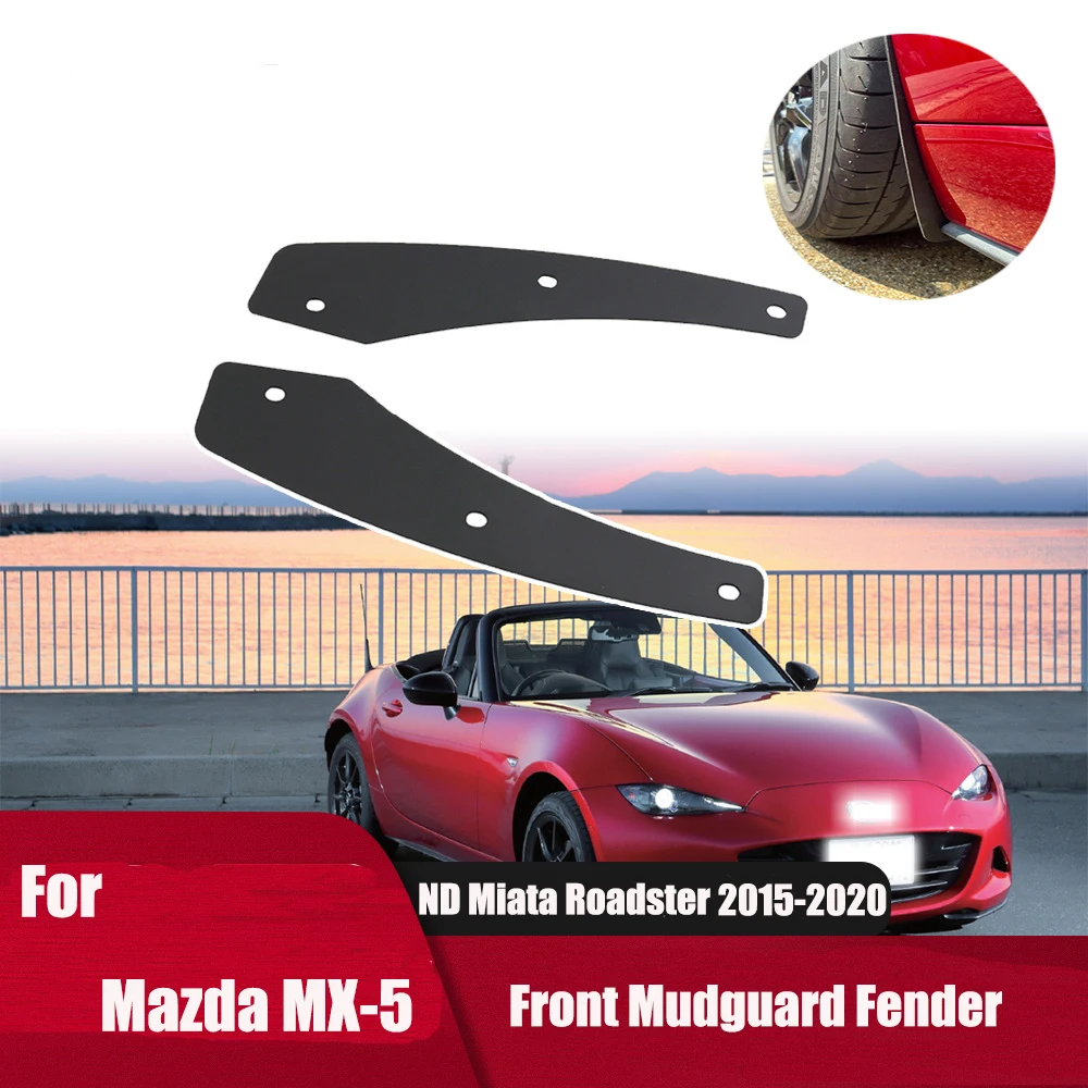 

Car Front Mudguard Fender Splash Guards Mud Flaps For Mazda MX-5 ND MX5 Miata Roadster 2015-2020