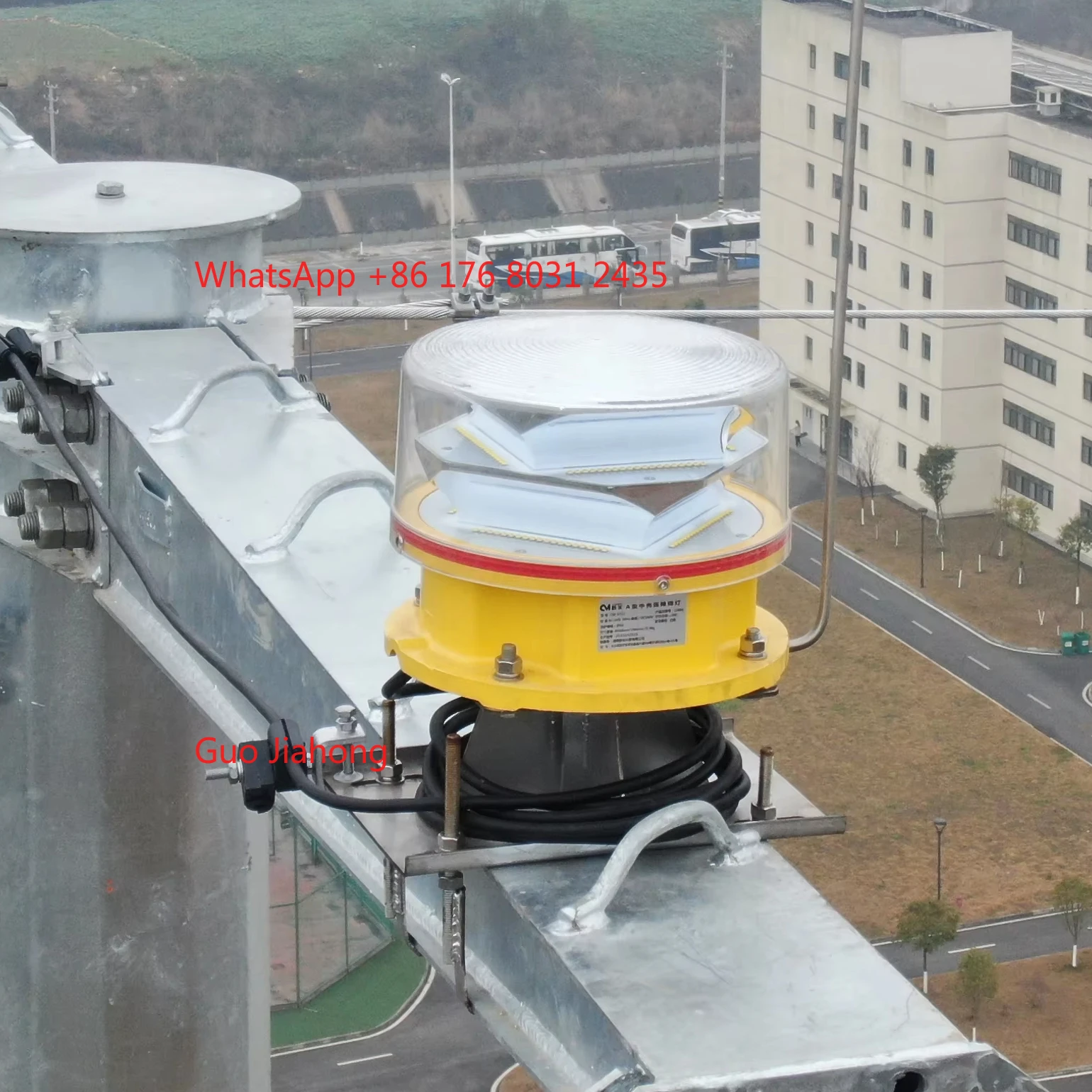 

Transmission Line Marking Solar Obstruction Lighting System white flashing beacon 2,000 to 20,000cd to warn of hazards