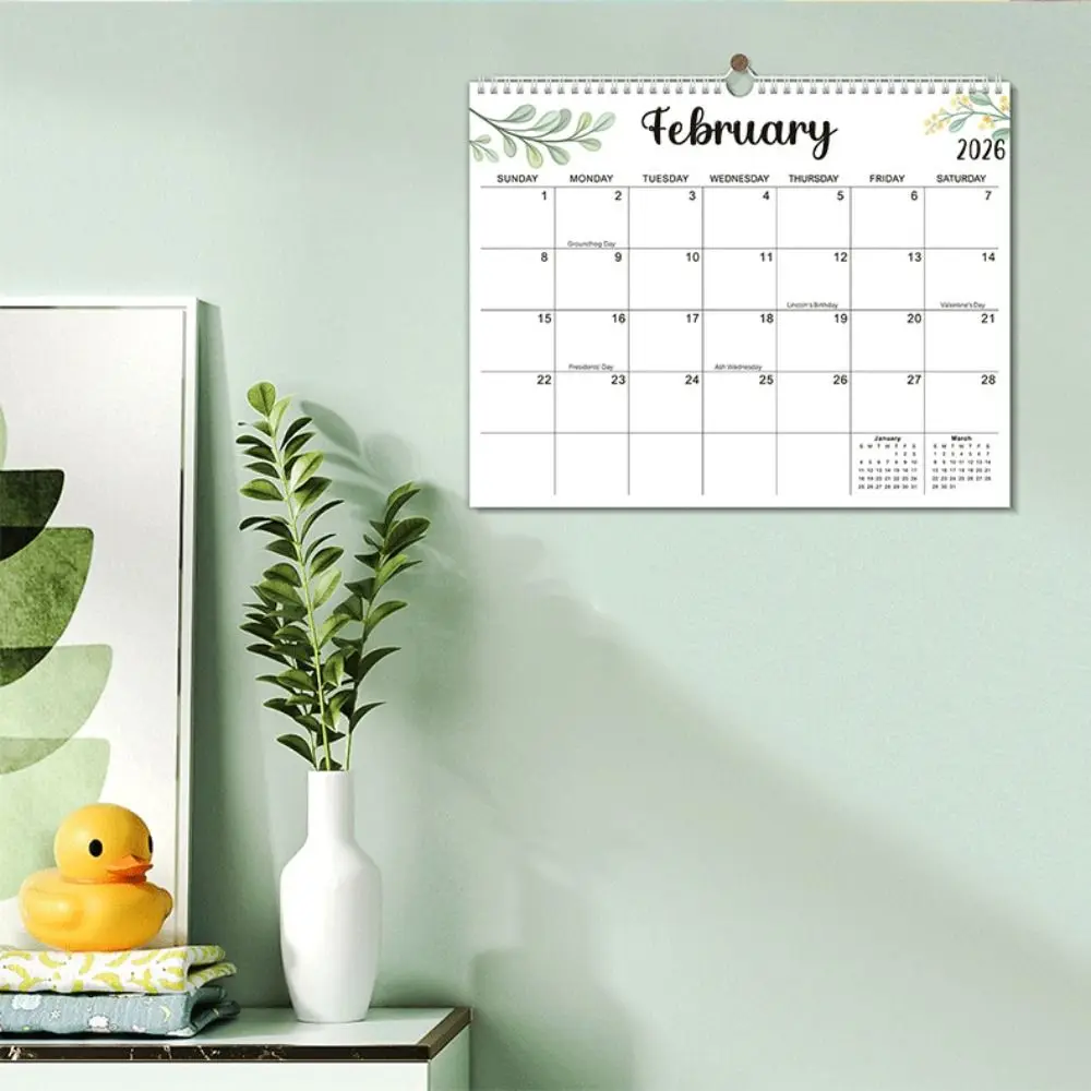 

Minimalist Large Format 2026 Wall Calendar Daily Planning Waterproof Monthly Calendar Hangable Calendar Home Decoration