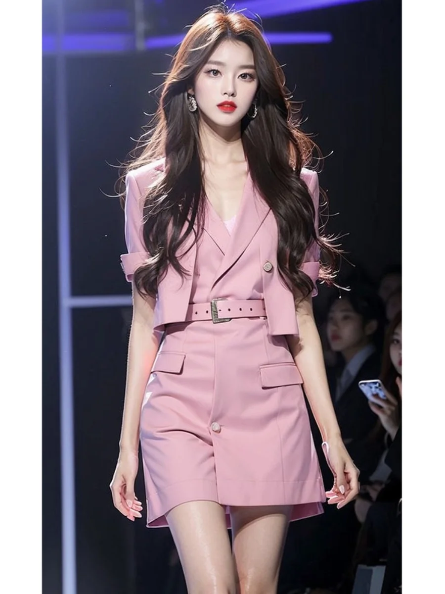 Ele Pink Suit Dr Wo… - image