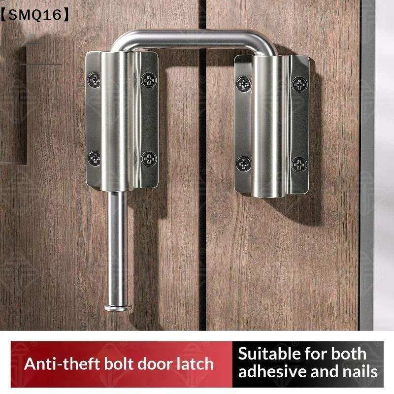 1PC Durable Aluminum Alloy Door Latch Lock 90/180 Degree Gate Latch Safety Anti-theft Buckle Bolts Door Buckle Hardware【SMQ】